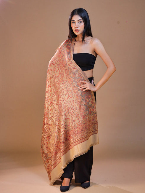 Women's Jamawar Wool Shawl